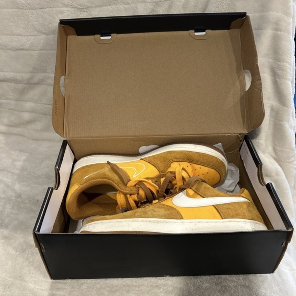 Woman's Size 9.5 - Nike Air Force Ones '07 Gold Mustard K0100